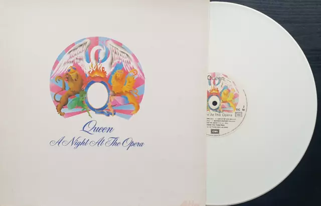 Queen – A Night At The Opera (Vinyl, 1978) Limited Edition, weißes Vinyl (VG+++)