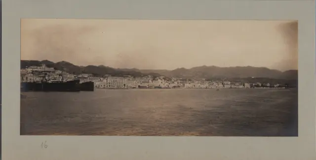 Italie, Messine, vue panoramique Vintage print, tirage d&#039;époqueCollection