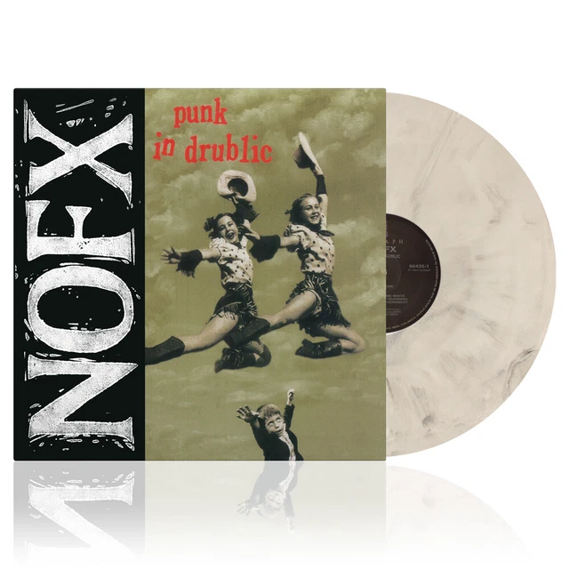 NOFX Punk In Drublic White Black Marble Vinyl LP /500 Rancid Menzingers Lagwagon