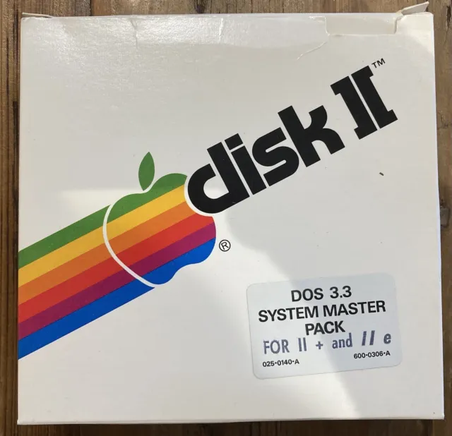 Disk ][ Diskware DOS 3.3 System Master Apple Vintage For II, II+ And IIe