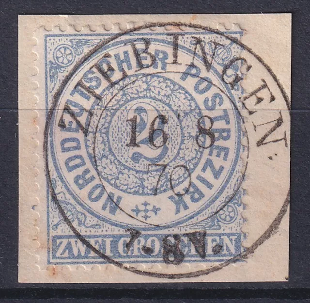 68241) ZIEBINGEN Brandenburg nachverwendeter Stempel 1870 auf Briefstück