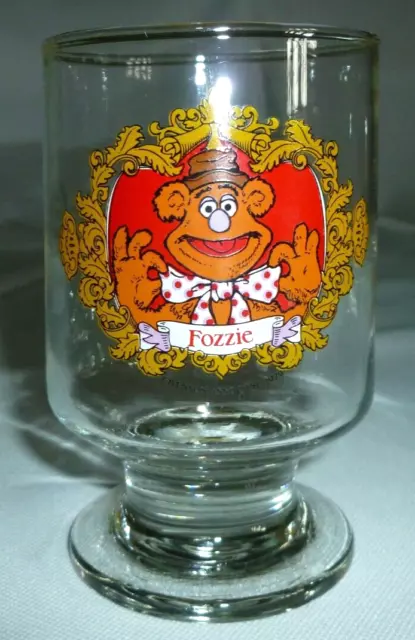 ***Vintage 1979 Rare Muppets 'Fozzie' Bear Glass - Damaged***