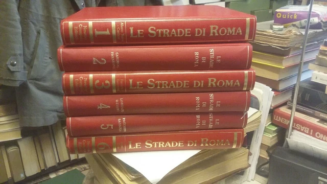 C. Rendina LE STRADE DI ROMA, Completa 6 Volumi 1987 Newton Compton, 4mg22