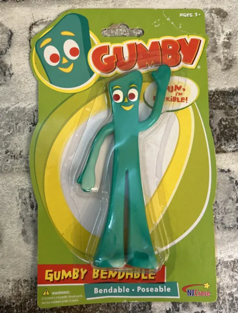 GUMBY Action Figure 6 in (Pokey's Best Friend) Bendable /Posable NJ Croce NIB