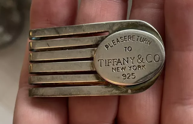 Vintage Tiffany & Co 925 Sterling Silver Money Clip New York!