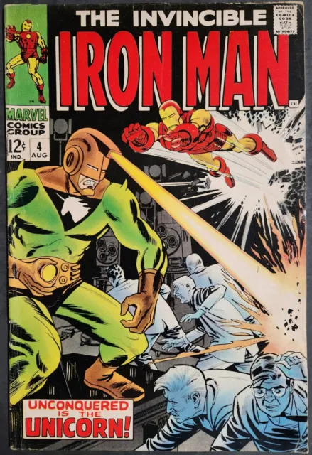 Iron Man 4 Unicorn App by Archie Goodwin & Johnny Craig Marvel Comics 1968 FN