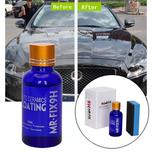 2 PCS Car Ceramic 9H MR.FIX Polish Nano Glass Coat Anti-Scratch Auto H9 Hardness 3