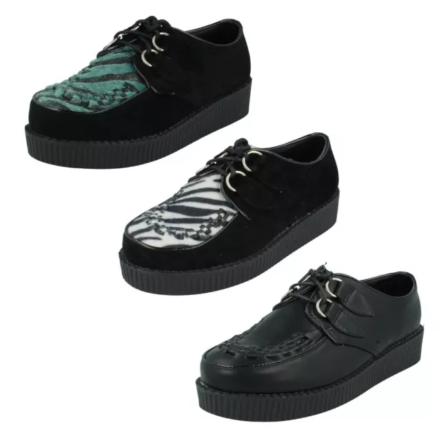 Ladies Spot On Creeper Style 'Platform Shoes'