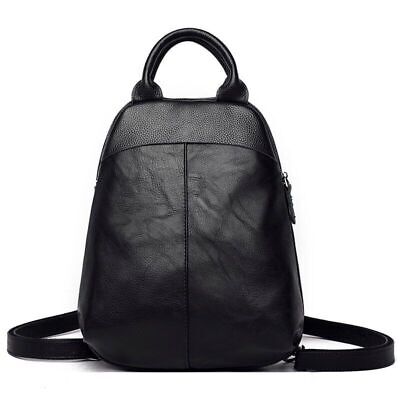 Genuine Leather Backpack Women's Bag Female Backpacks Ladies Travel Back Pack