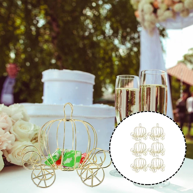 Carriage Design Scatole Regalo Halloween Zucca Matrimonio Caramelle Souvenir 6pz