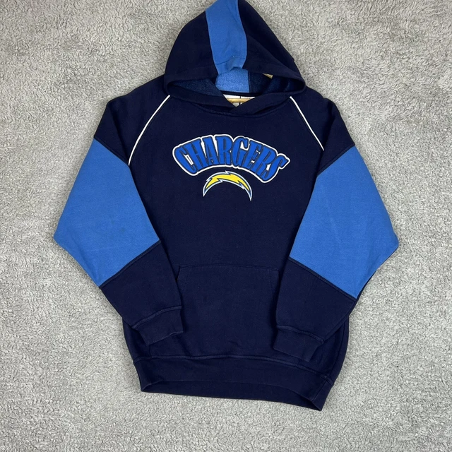 Felpa con cappuccio NFL Team Apparel LA Chargers da donna ricamata taglia 18 blu scuro sport