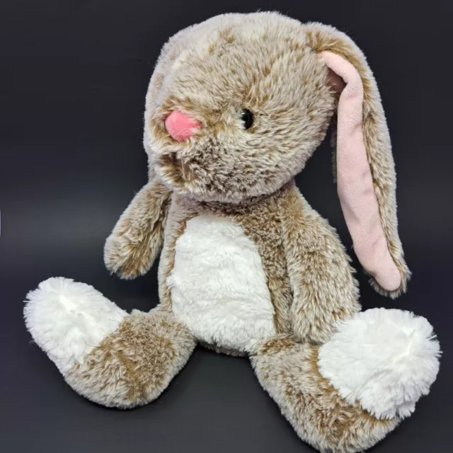 Animal Adventure Brown White Long Floppy Ear Bunny Rabbit Plush Stuffed Animal