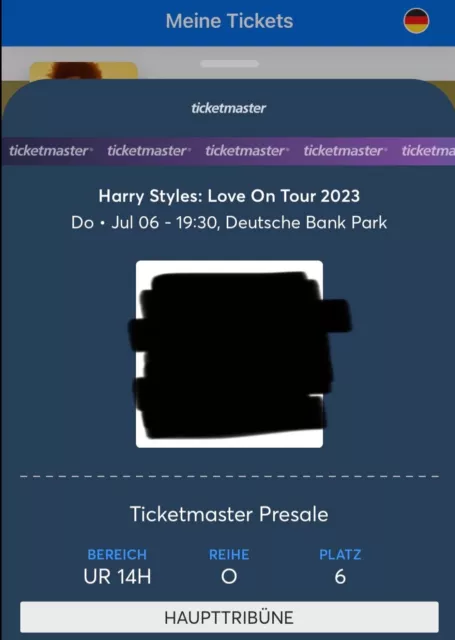 2 Tickets Harry Styles / Love On Tour / Frankfurt 06.07.2023