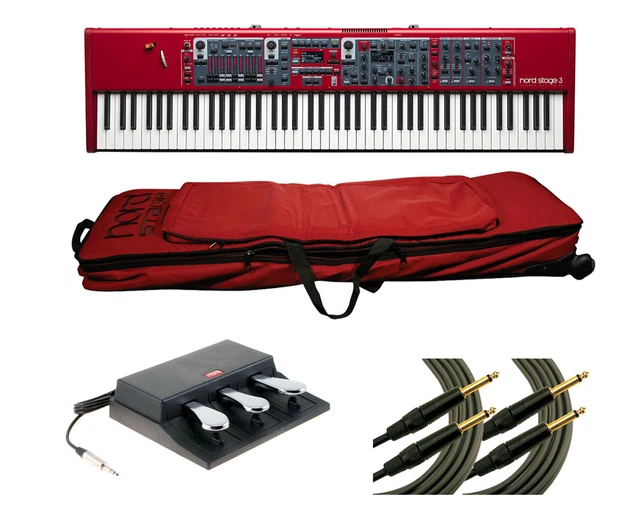 Nord Stage 3 88 + Nord Soft Case + Nord Triple Pedal + Mogami Cables