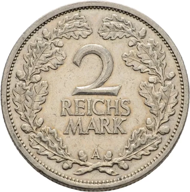 Deutsches Reich 2 Reichsmark 1926 A Berlin Silber Münze  10 g  Original #LEZ339