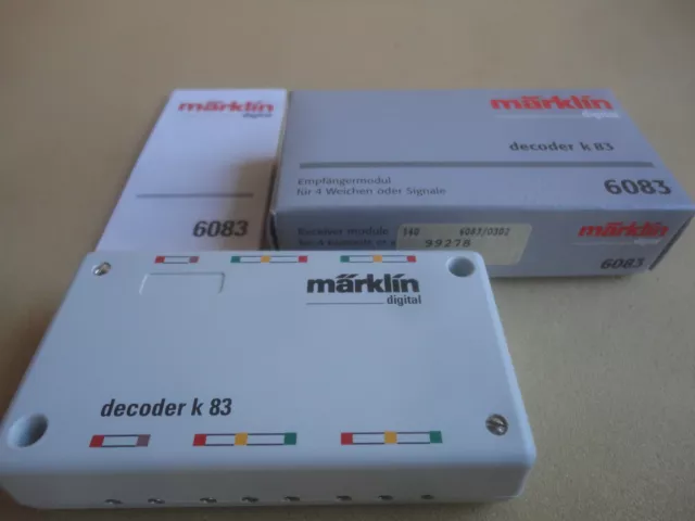 Märklin H0 6083 - Decoder K 83, Empfängermodul Für 4 Weichen Oder Signale, Ovp!!