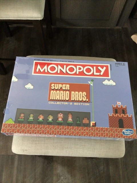 NEW HASBRO MONOPOLY Board Game Super Mario Bros. Collector’s Edition £ ...