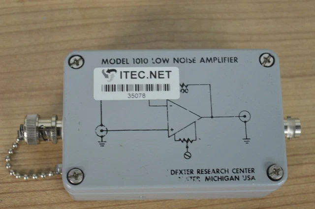 Lot 2x Dexter Research Center 1010 Low Noise Amplifier