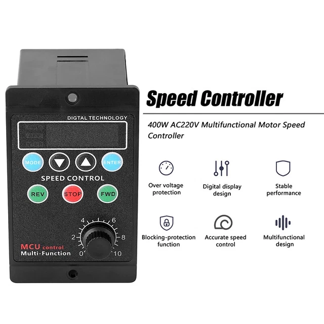 MOTOR SPEED CONTROLLER Regulator Controller Display Rate Target Value ...