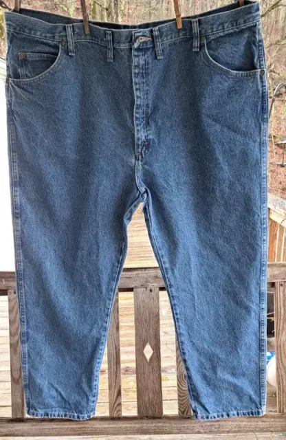 WRANGLER Regular Fit Men's Denim Jeans 48 x 29 U-Shape Comfort 96501SW