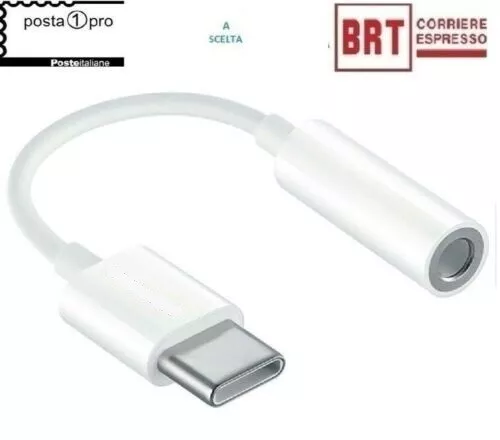 Cavo Adattatore Originale Usb-C Type-C A Jack 3.5Mm Huawei Cm20 Bulk Nuovo