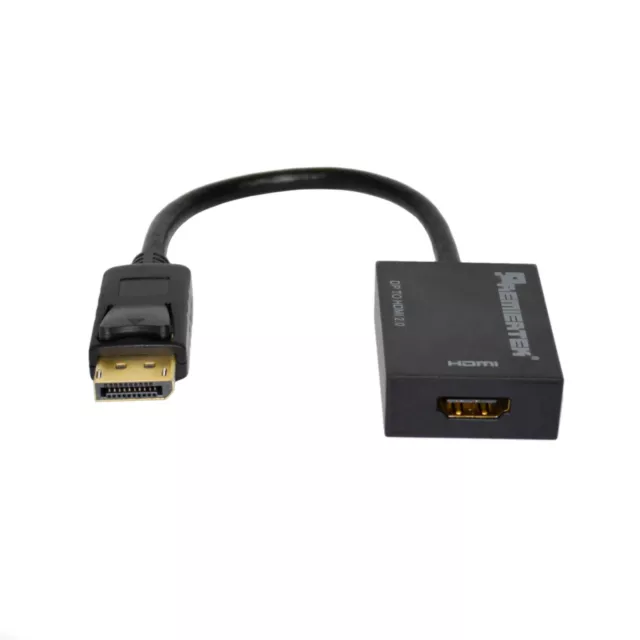 Convertidor adaptador DisplayPort DP 1.2 macho a HDMI 2.0 hembra 4K2K 60Hz