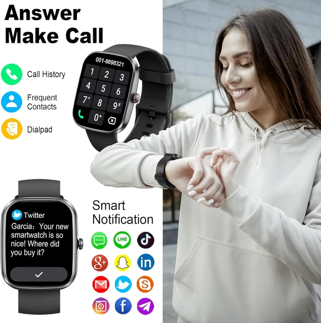 Smartwatch 2025 Uomo Donna - Chiamate Bluetooth, 1.39", IP68, Fitness Tracker, Per IOS Android - Foto 10