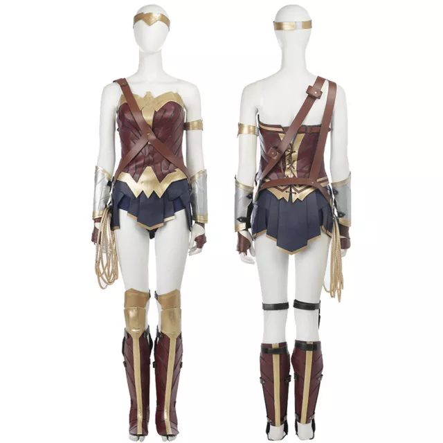 Wonder Woman Cosplay Costume Diana Prince Classic Complete Outfit With Skirt