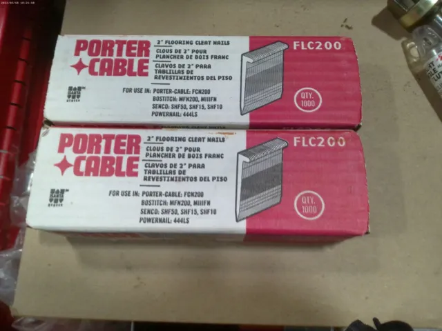 2,000 Porter Cable 2" Flooring Cleat Nails FLC200