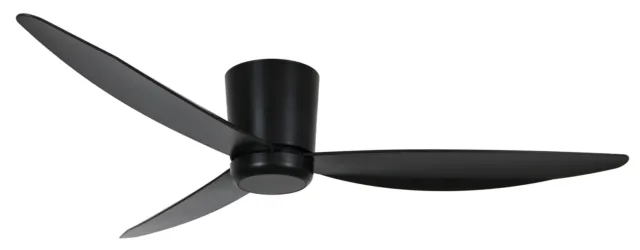 Éco Ventilateur de plafond avec Télécommande Array DC Noir 137 cm Silencieux