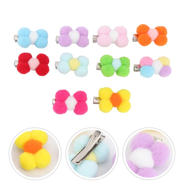 10 pz clip per capelli nodo fiocco per animali domestici carine clip di Natale decorazione forcina
