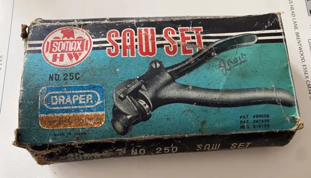 Vintage Somax 250 Saw Set Draper, Original Box.