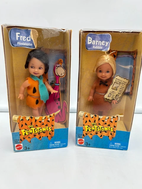 BARBIE The FLINTSTONES KELLY & TOMMY as PEBBLES & BAM-BAM GIFTSET NRFB