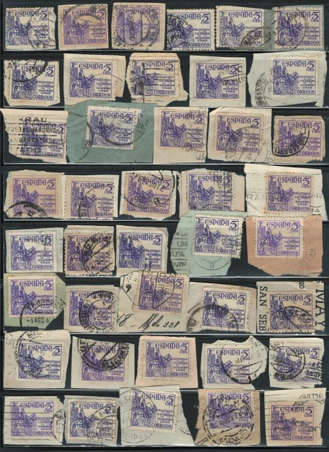 Spain Stamps With nice Postmark cancel collection lot Scott# RA27. (used)