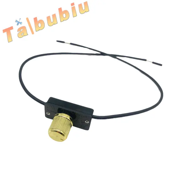 Zing Ear ZE-256 Rotary Dimmer Light Lamp Switch Brass 1-2-3 Gear