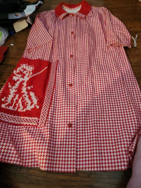 Vintage Childs Christmas House Coat Excellent Condition