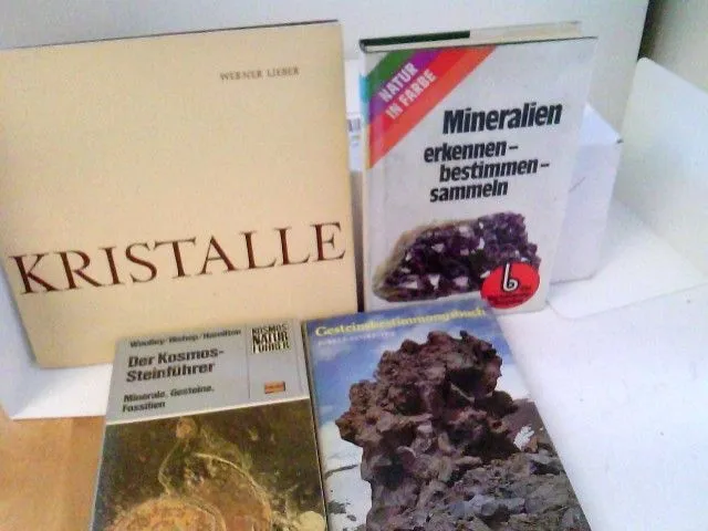 Konvolut: 4 Bände Mineralienkunde / Gesteinskunde div. Autoren: