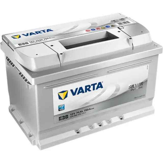 VARTA E38 Silver Dynamic 74Ah Autobatterie 12V 750A Starter Batterie 574 402 075