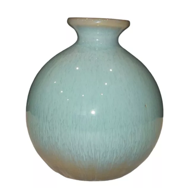 Glazed Pottery Blue Vase