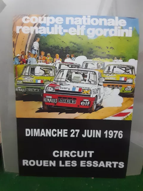 Renault 5 - Coupe Nationale - Affiche Poster