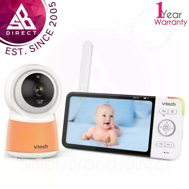 Vtech Smart Numérique Wi-Fi Bébé Vidéo Moniteur │ 12.7cm Affichage & 1080p HD │