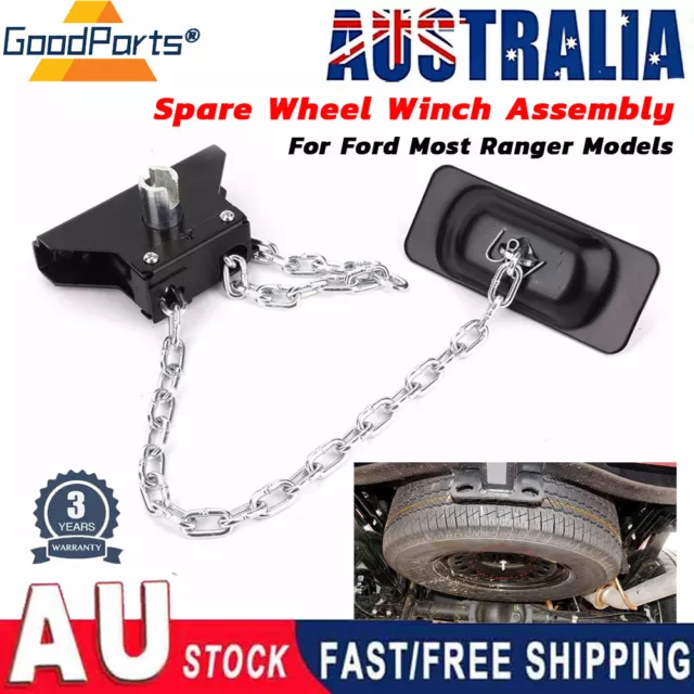 Spare Wheel Tyre Winch Winder Assembly Fits For Ford Ranger Models Heavy Duty AU