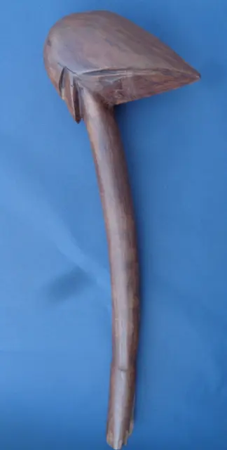 A Fine bird's beak club Kanak New Caledonia 62 cm wood