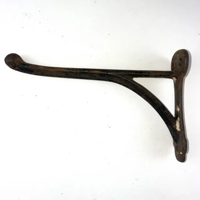 Old Harness Hook 8” Coat Tack Large Horse Barn Find Vintage Rustic Cast Iron 3