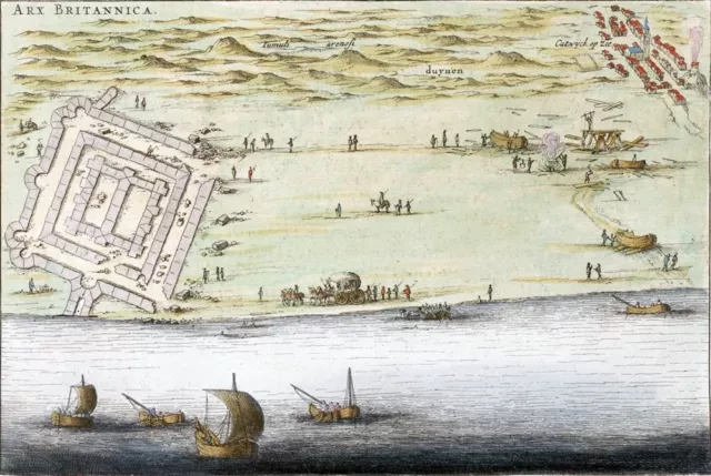 Reproduction plan ancien de Brittenburg 1649