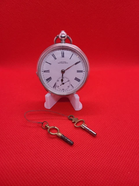 Montre Gousset Ancienne En Argent Massif – Beau Modèle Crabe, Mécanique Manuelle