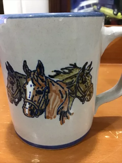 VIN COFFEE MUG. LOUISVILLE HORSE STONEWARE MUG. Art Deco Print Mug. B158 3