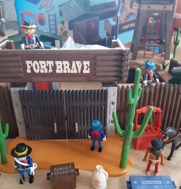 Gare Playmobil Playmobil Western Fort Brave 5245 Used Some