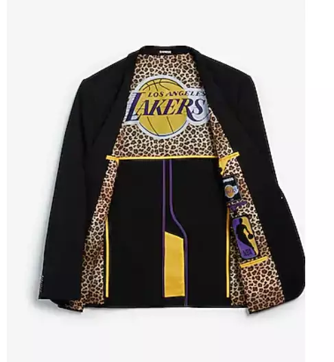 Slim Los Angeles Lakers NBA Performance Stretch Blazer Size 38S
