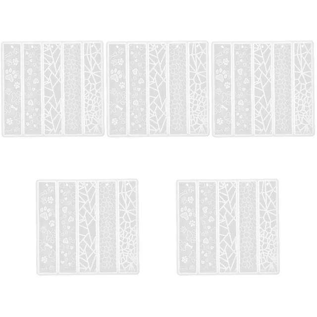 5pcs Silikon DIY Lesezeichen Gussform DIY Craft Silicon Form Lesezeichenform